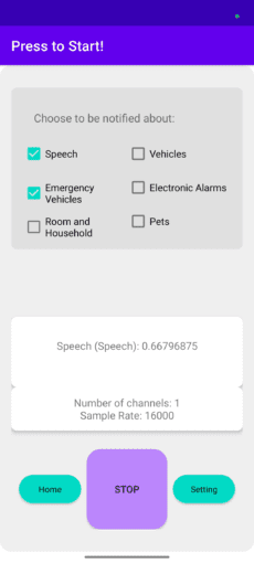 ImmerseGuard app screen